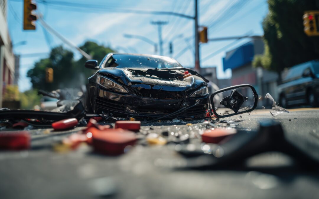 scene of a car crash